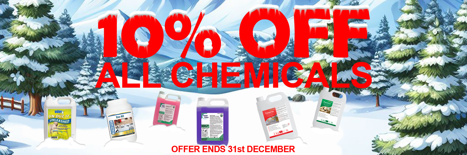 10% OFF All Chemicals
