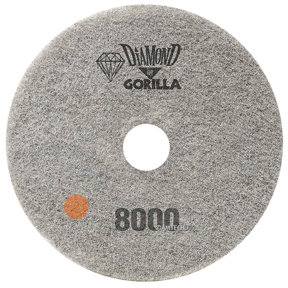 17" Diamond Pad By Gorilla 8000 Grit Amtech UK