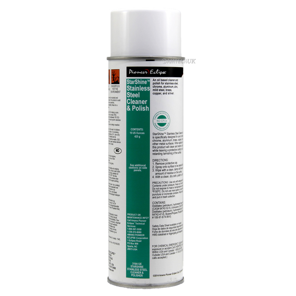 Pioneer Eclipse Stainless Steel Cleaner / Polish From Amtech UK Amtech UK
