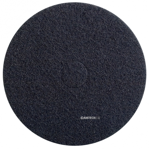 17" Black floor stripping pads