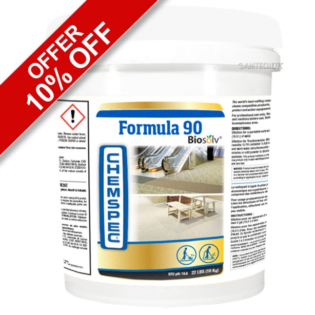 Chemspec Formula 90 Powder 10 Kg Carpet Cleaning Detergent 