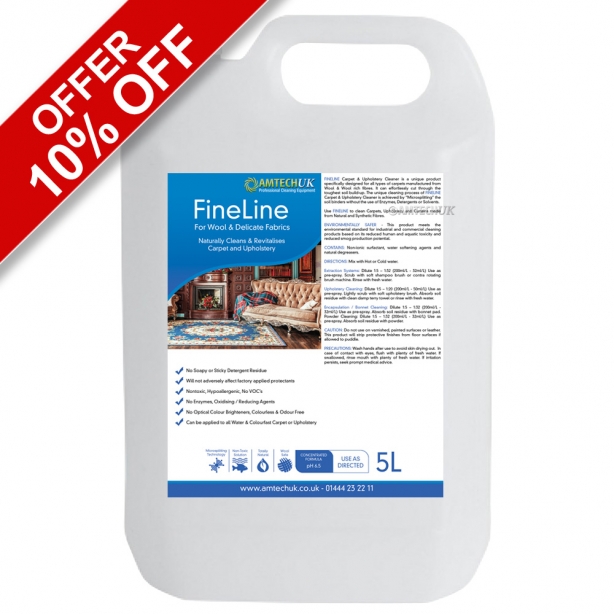 FineLine wool carpet and upholstery cleaner.