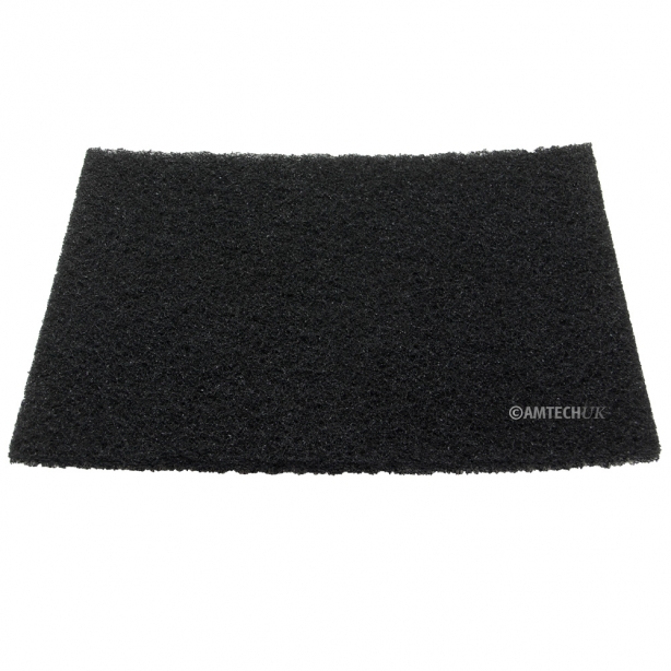 Superpad Black Floor Stripping Pad 30cm x 50cm - 5 Pack