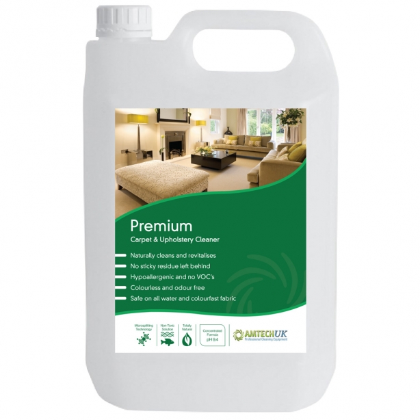 Premium soap free carpet and upholstery cleaner